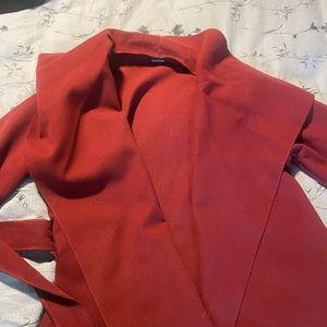 Boohoo red coat